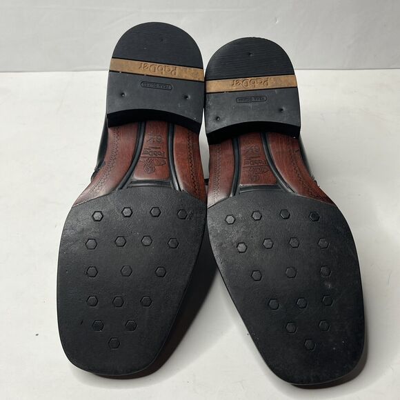 PabDer Black Calf Leather Made in ITALY Handmade Zipper Boots Mens Size 6.5 - Picture 11 of 14